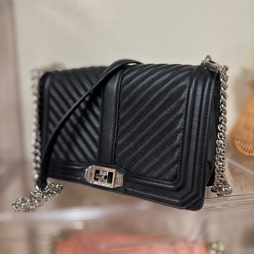 Rebecca Minkoff Black Quilted Crossbody Bag
